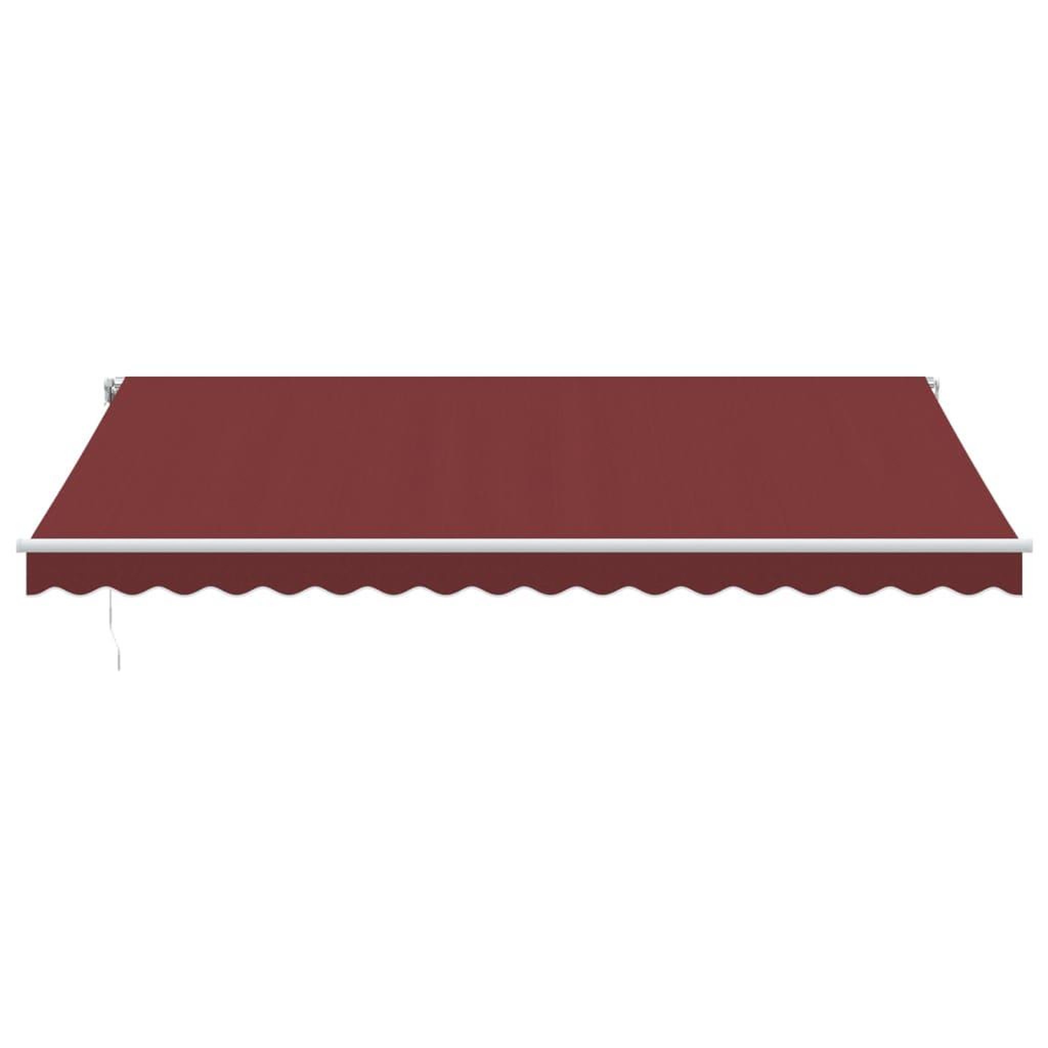 Voir la diapositive 4 : VIDAXL Auvent retractable automatique avec LED bordeaux 450x350 cm