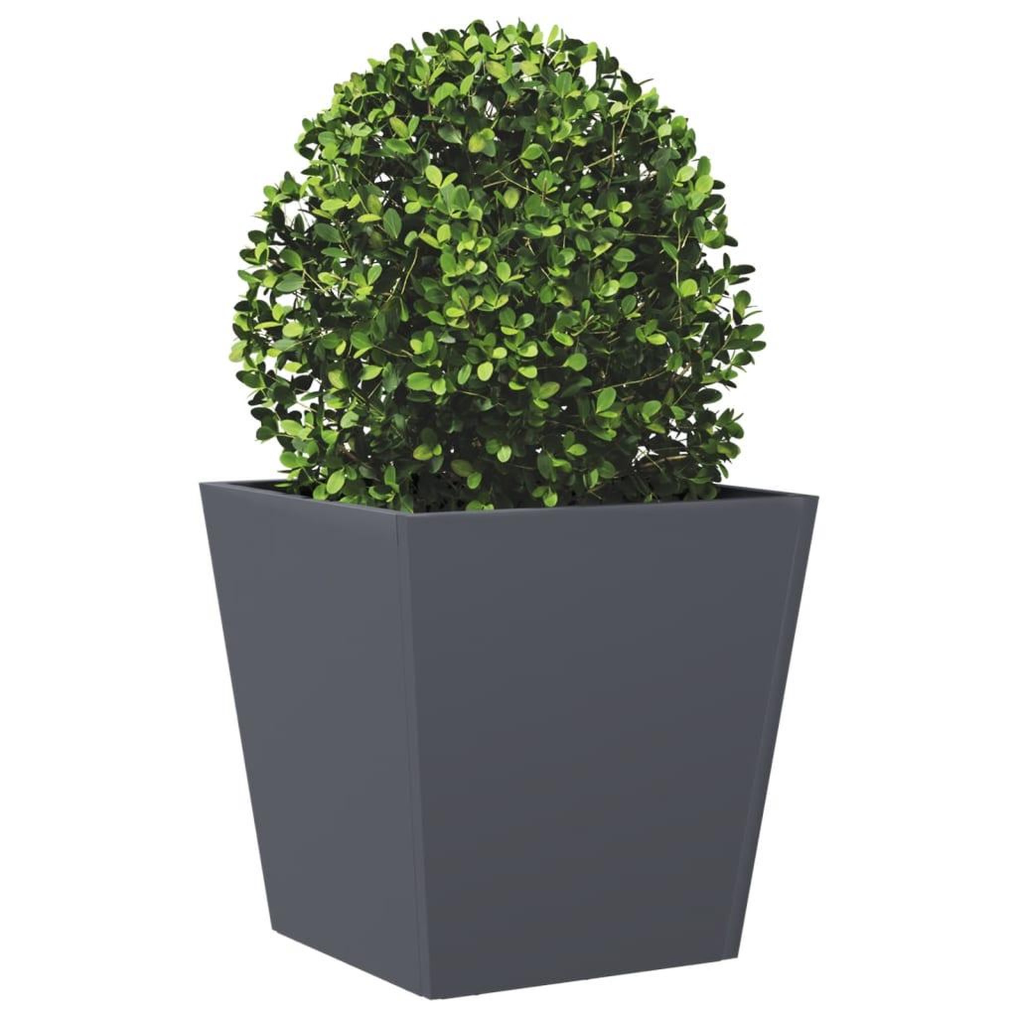 Voir la diapositive 3 : VIDAXL Jardiniere anthracite 40x40x40 cm acier