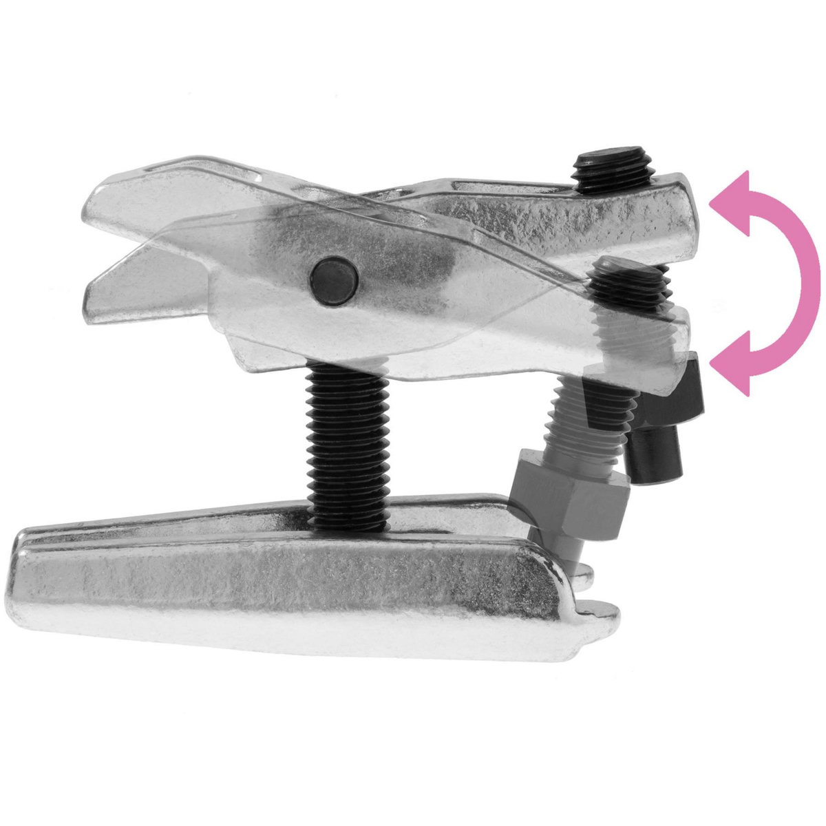 tectake Extracteur de rotule de direction universel 2 pièces gris