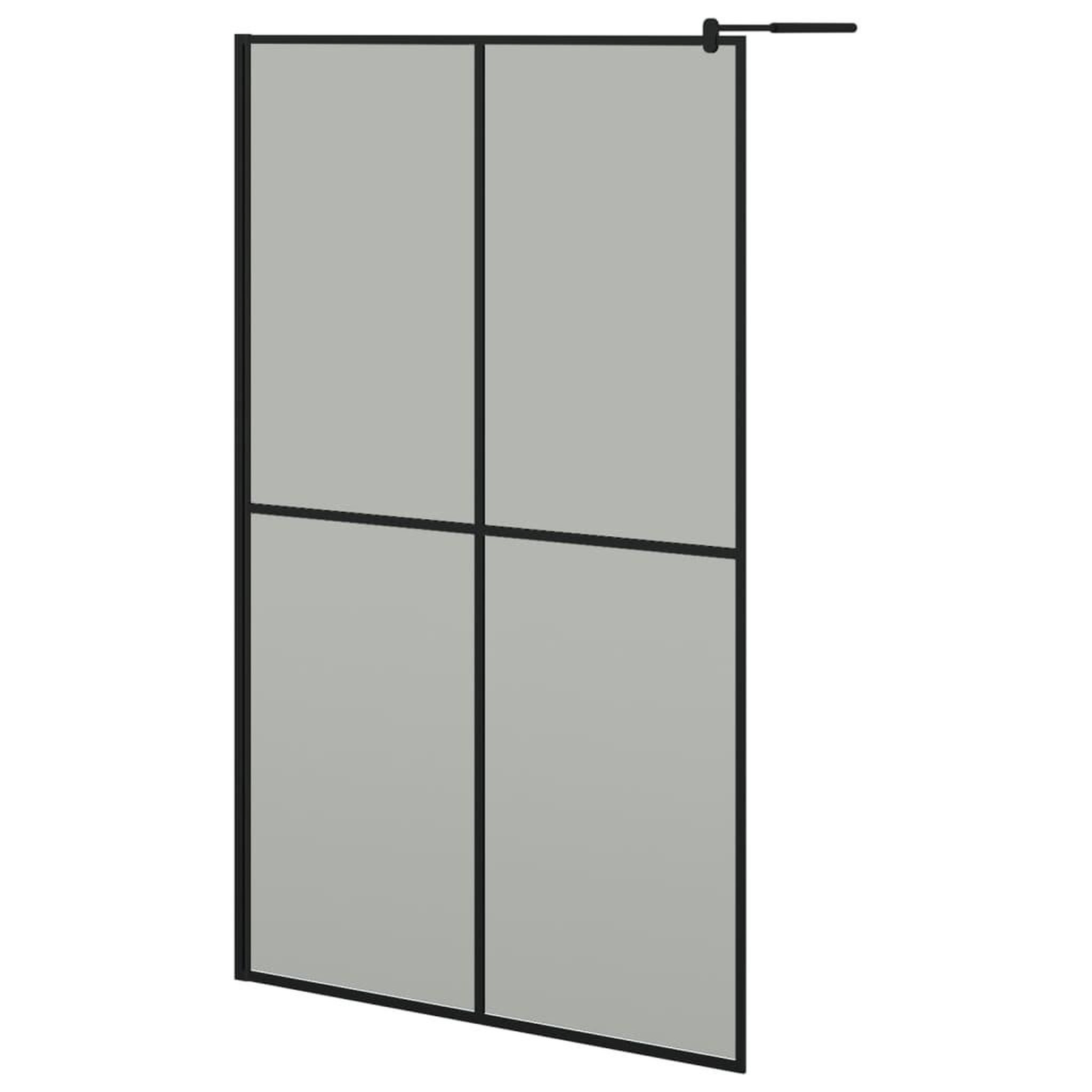 Voir la diapositive 2 : VIDAXL Ecran de douche 118x190 cm Verre trempe fonce