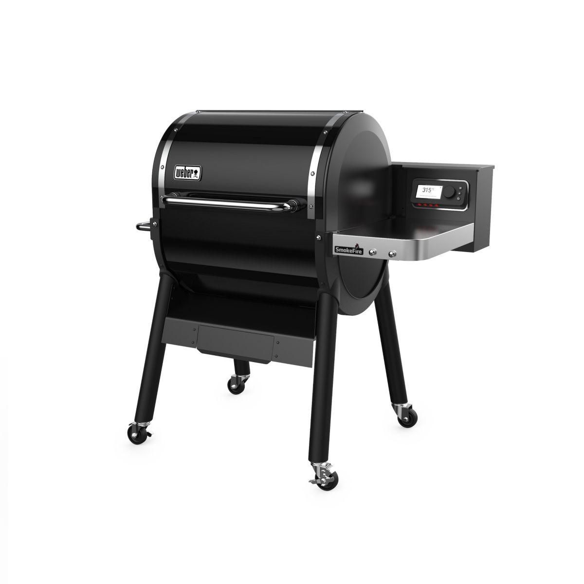 Weber Barbecue pellet Smokefire EX4 GBS black sur chariot, grille haute 61x21 cm, grille basse 65x45 cm