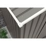 Voir la diapositive 4 : Habitat et Jardin Abri jardin métal  Dallas  - 8.84m² avec gouttière - Taupe