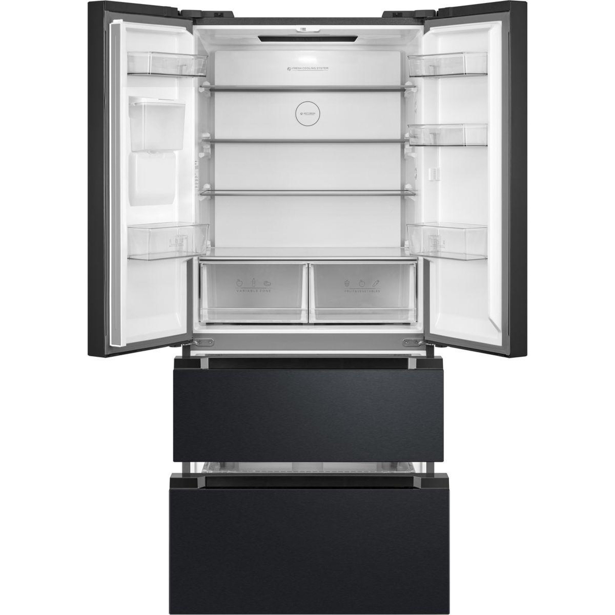 Voir la diapositive 2 : ESSENTIEL B Réfrigérateur multi portes ermvde190-85min1