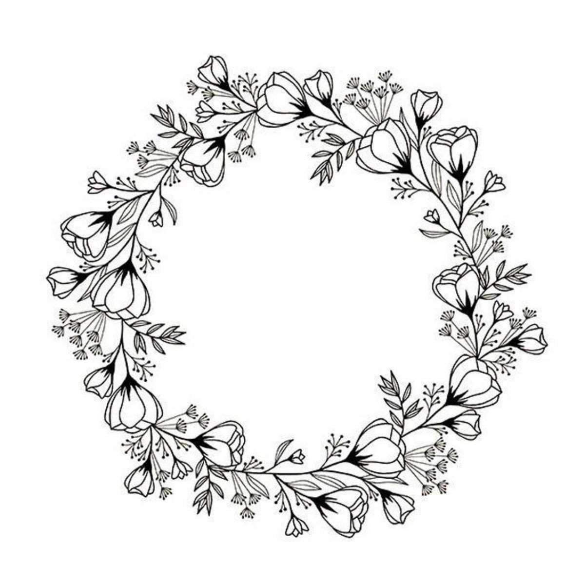 Artemio Tampon bois Couronne de fleurs Ø 10 cm