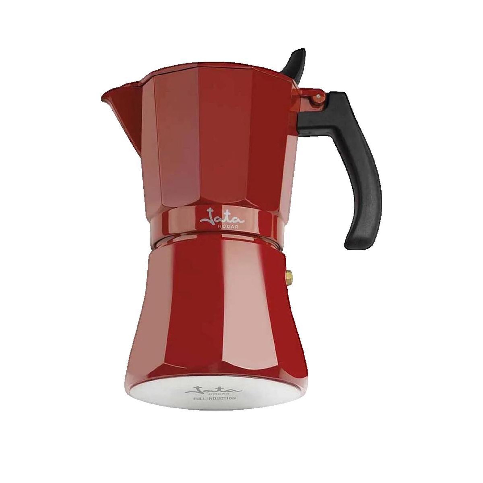 Voir la diapositive 3 : JATA Cafetière Italienne Jata HCAF2006 6 Tasses Aluminium Rouge