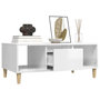 Voir la diapositive 5 : VIDAXL Table basse Blanc brillant 90x50x36,5 cm Bois d'ingenierie