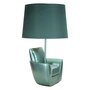 Voir la diapositive 1 : Paris Prix Lampe à Poser Déco  Midcentury  43cm Turquoise