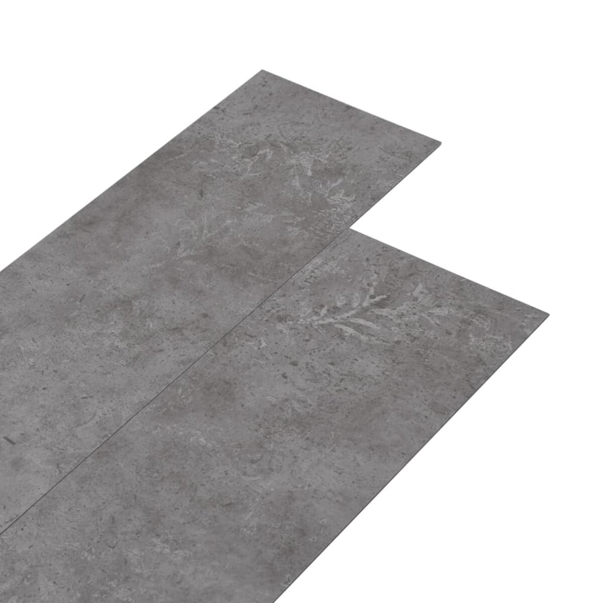 VIDAXL Planches de plancher PVC 5,26 m² 2 mm Gris beton