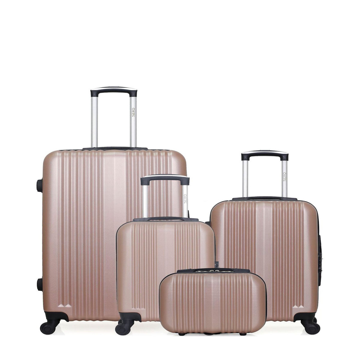 HERO HERO - LOT DE 4 - Valises grand format, cabine, cabine XXS et vanity LIPARI