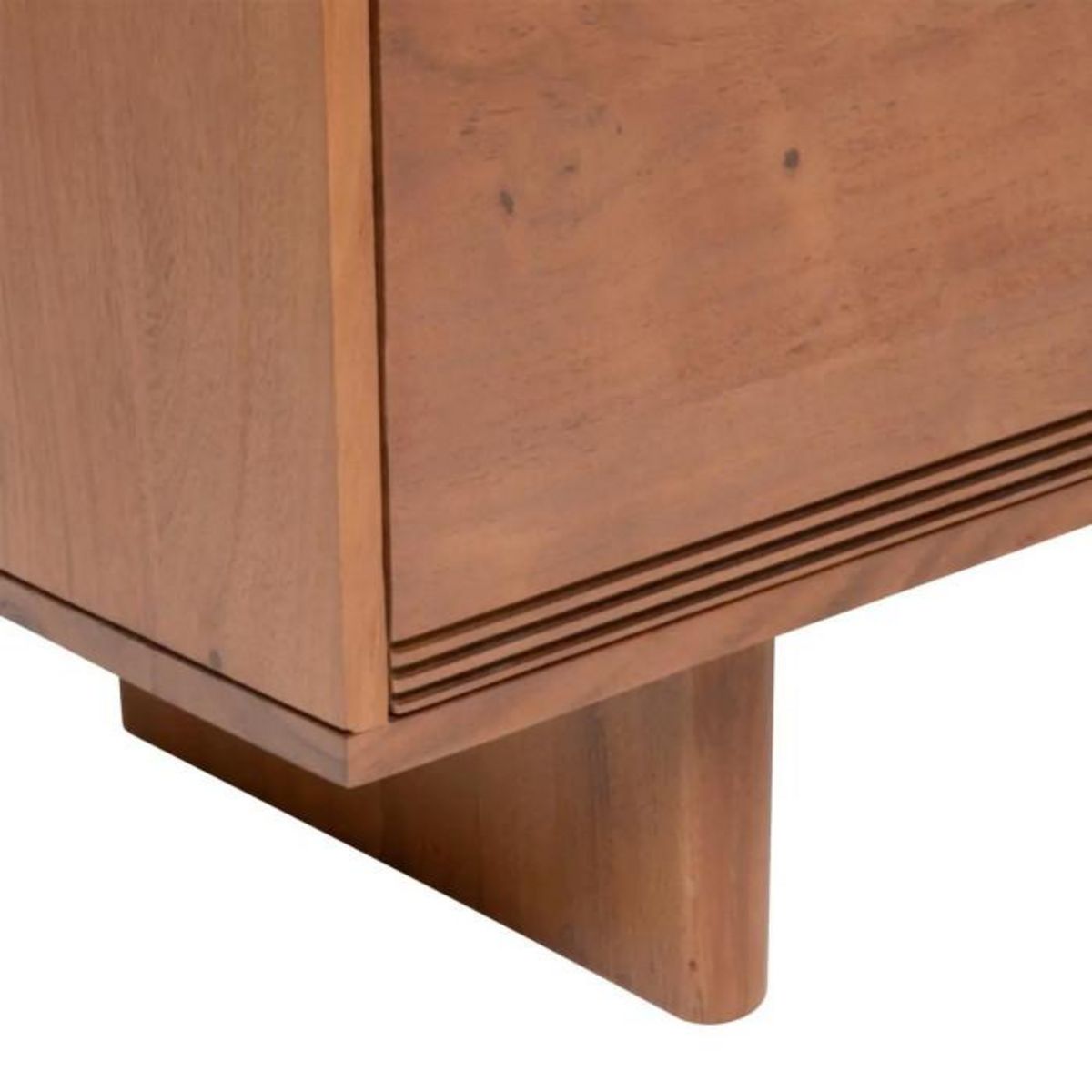 ATMOSPHERA Meuble TV 2 Portes en Bois  Nanda  147cm Marron Tabac