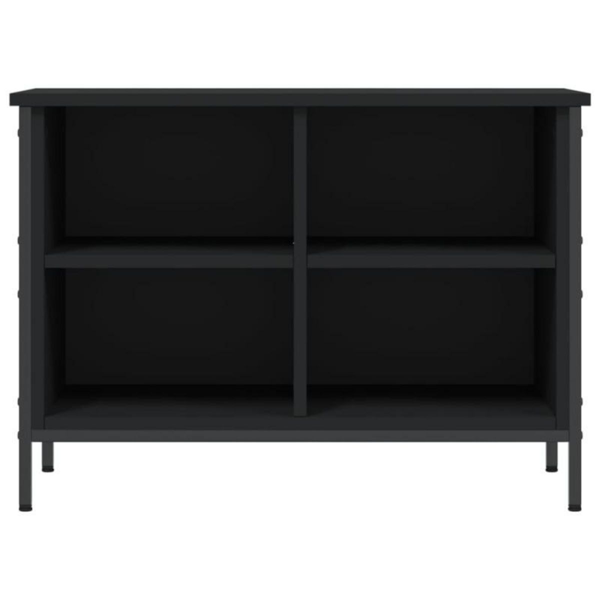 VIDAXL Armoire à chaussures noir 69x35x50 cm bois d ingénierie