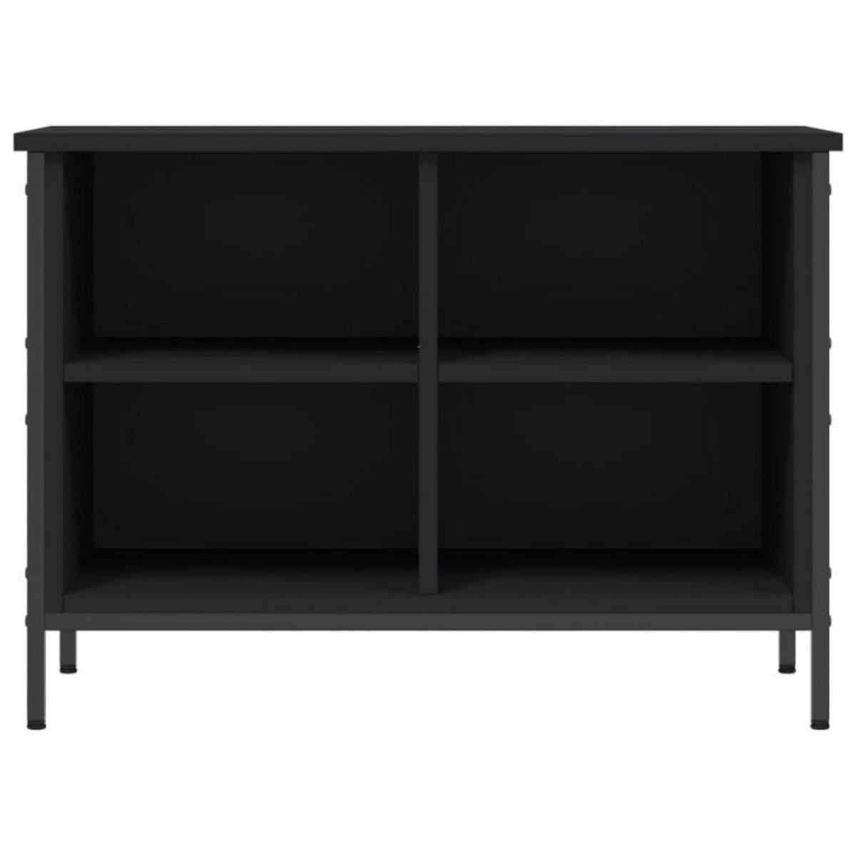 VIDAXL Armoire à chaussures noir 69x35x50 cm bois d ingénierie