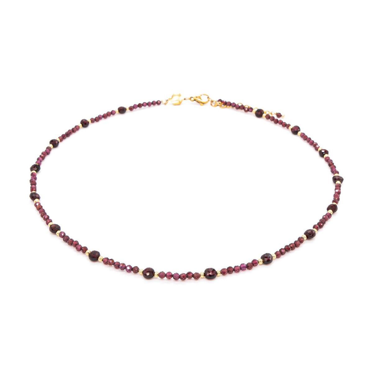 SLOYA Collier Paloma en pierres Grenat