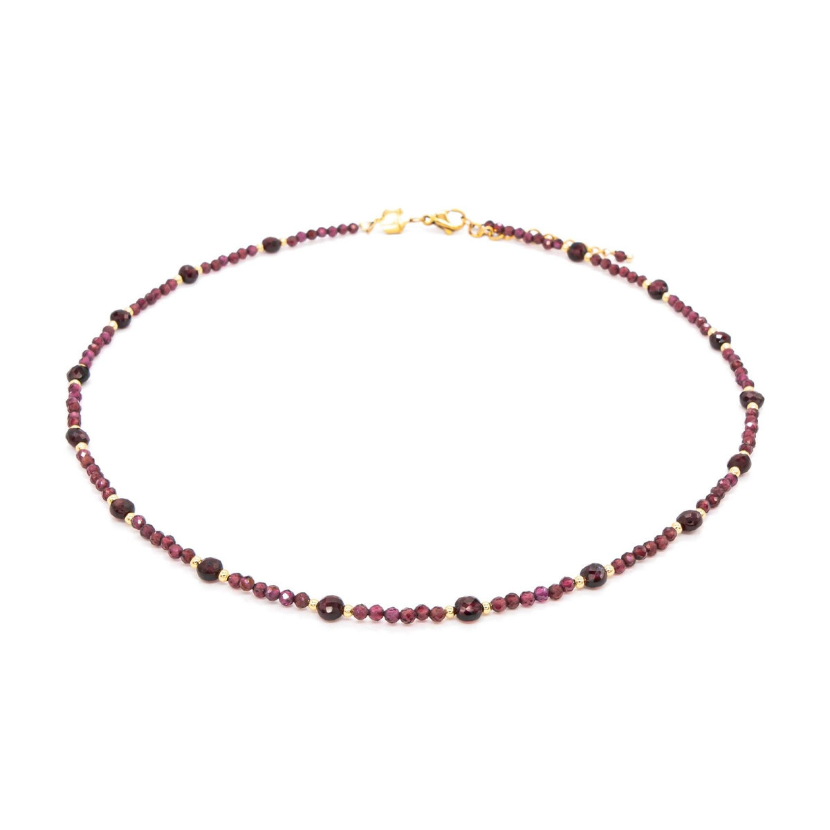 SLOYA Collier Paloma en pierres Grenat