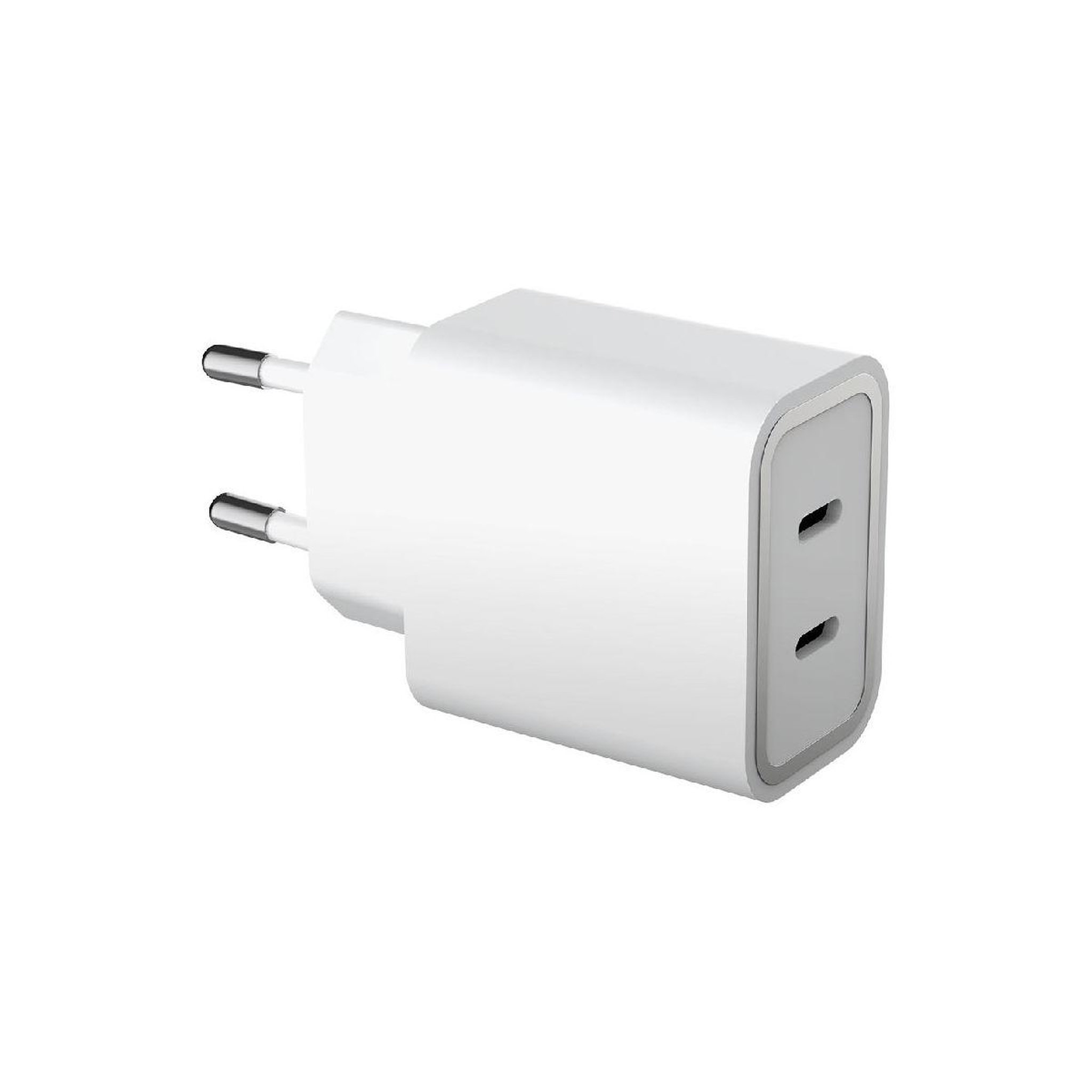 FORCE POWER Chargeur 2x usb-c 45w recyclé blanc