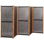 Voir la diapositive 3 : VIDAXL Cloison de separation 5 panneaux Noir 350x180 cm