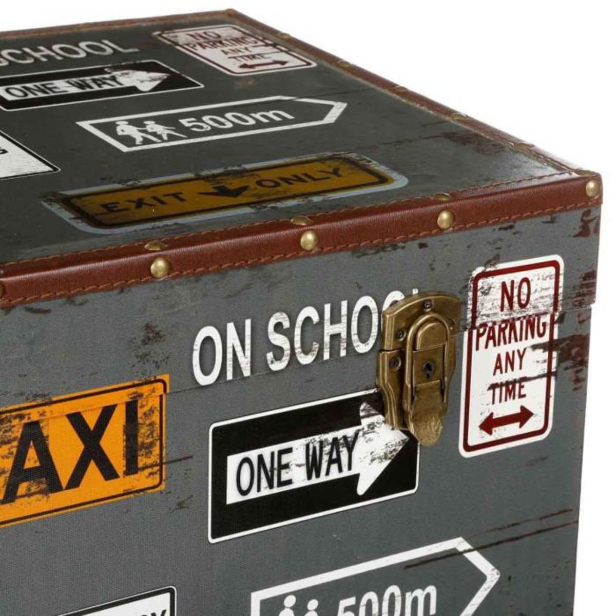 ATMOSPHERA Lot de 4 Malles de Rangement  City  80cm Multicolore