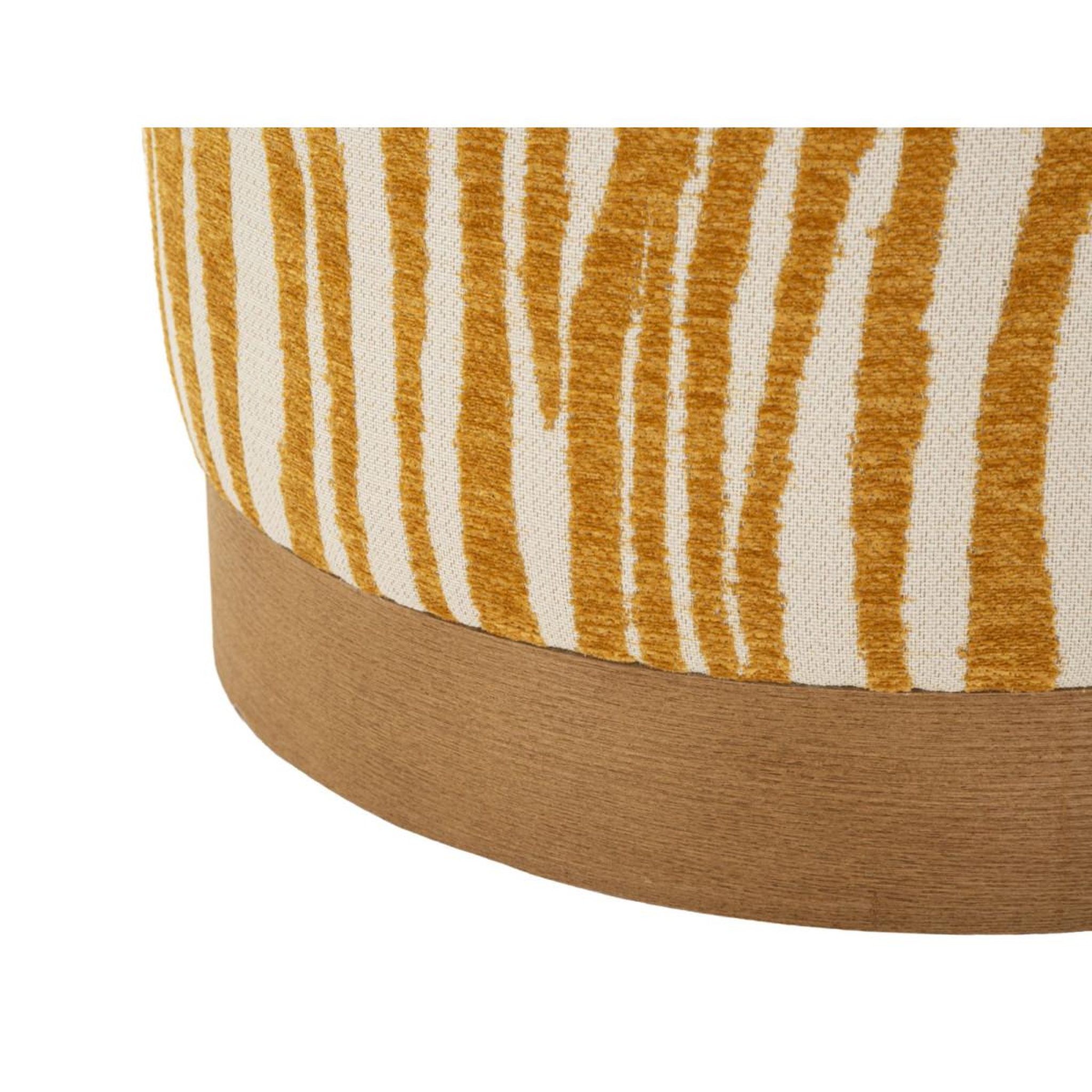 Voir la diapositive 3 : Paris Prix Pouf imprimé zèbre  savana  40cm jaune