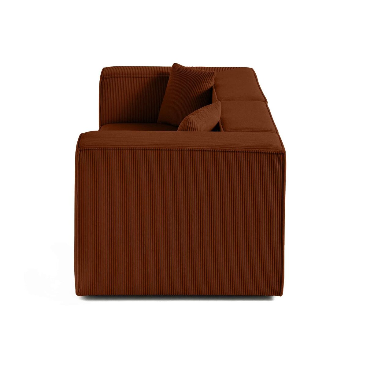 LISA DESIGN Arty - canapé modulable 2 places - en velours côtelé