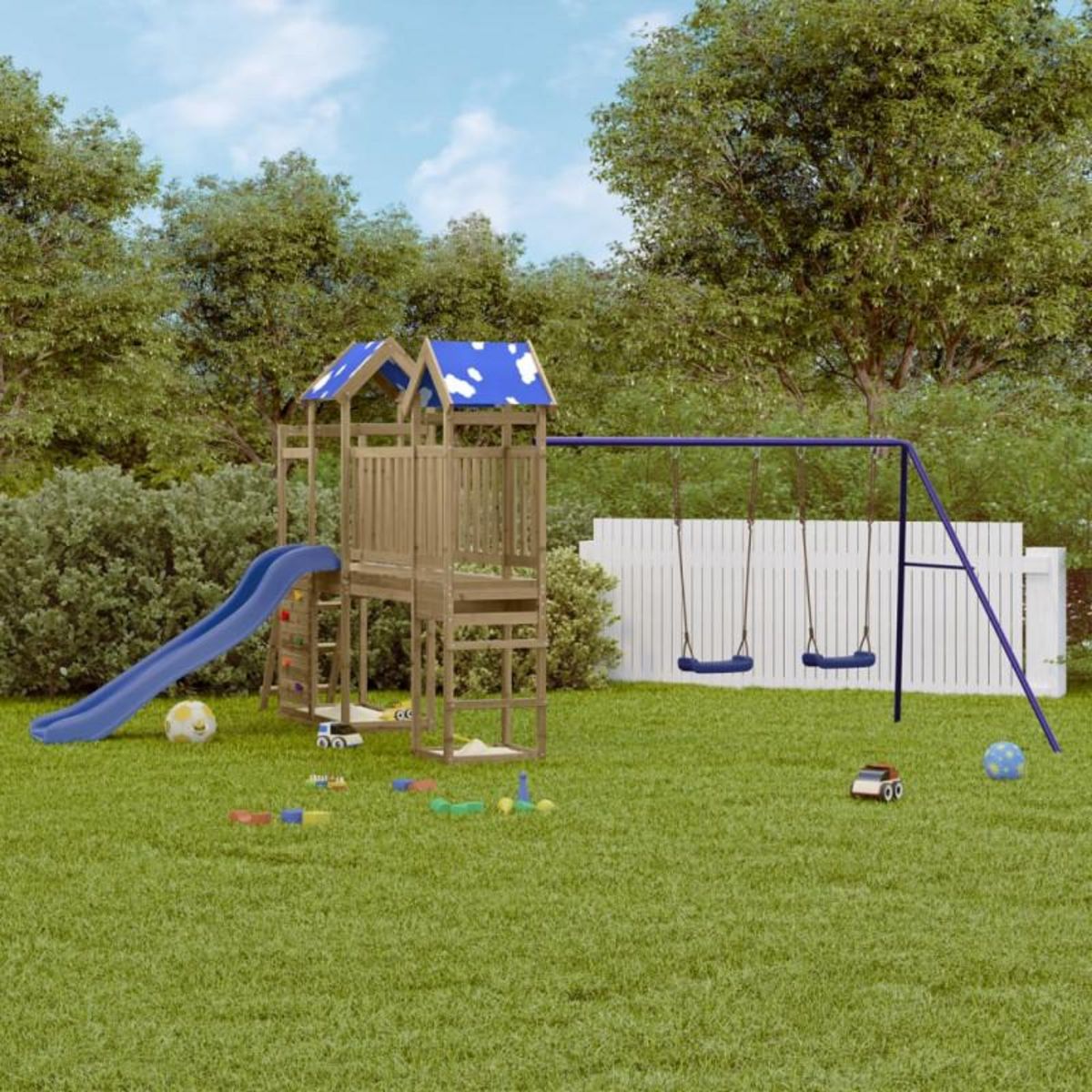 VIDAXL Aire de jeux d extérieur bois de pin imprégné