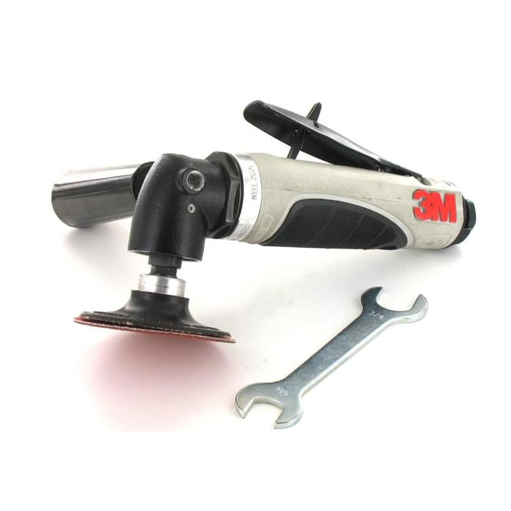 Voir la diapositive 4 : 3M Meuleuse pneumatique à renvoi d'angle 3M 75 mm