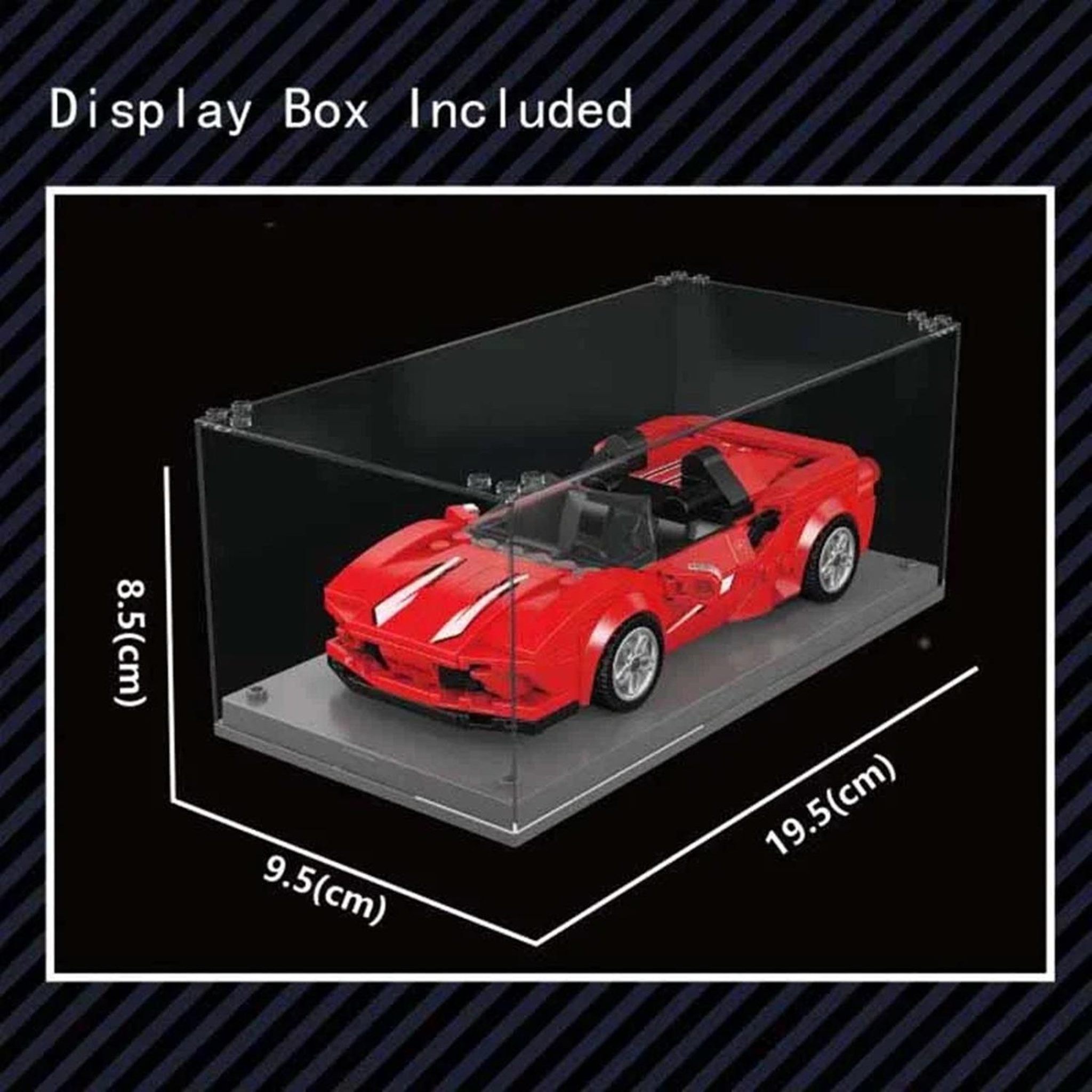 Voir la diapositive 5 : MOULD KING Supercar F8 avec vitrine de présentation