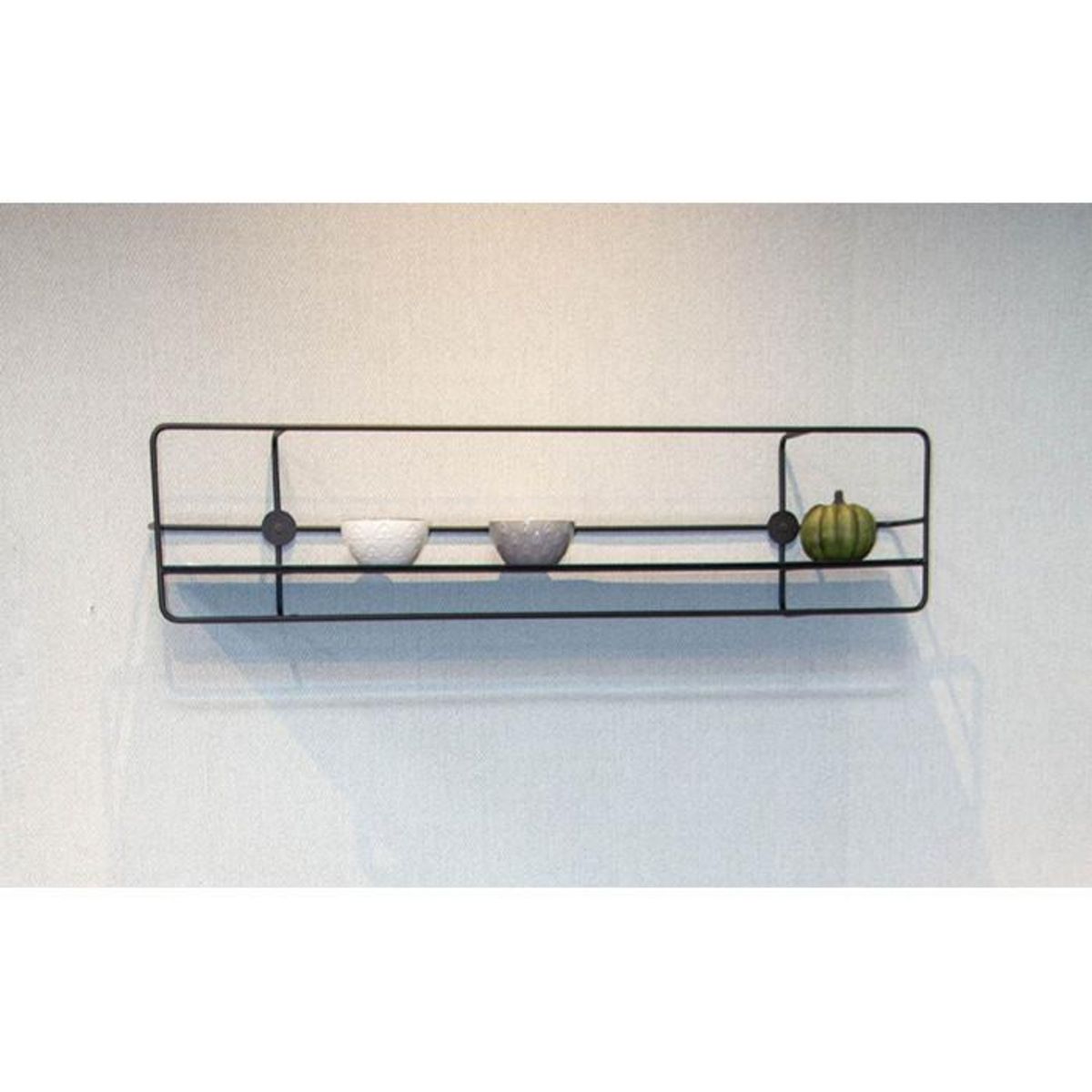 Paris Prix Étagère Murale Métal  Vivalo  90cm Noir