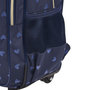 Voir la diapositive 9 : Milky Kiss Sac à dos à roulettes bleu paillettes coeurs