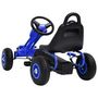 Voir la diapositive 4 : VIDAXL Kart à pédales avec pneus Bleu