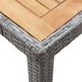 Voir la diapositive 5 : VIDAXL Ensemble a manger de jardin 7 pcs coussins Resine tressee Gris