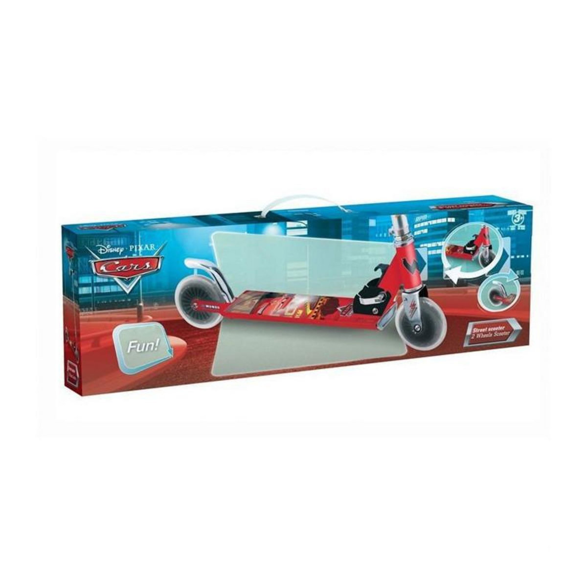 Mondo CARS Trottinette Pliable 2 roues Aluminium - Disney