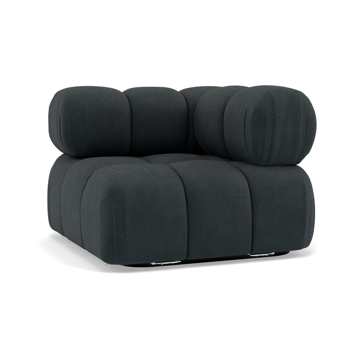 LISA DESIGN Ruby - module d'assise d'angle droit en velours texturé