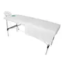 VIVEZEN Set de drap + drap-housse complet pour table de massage - Flanelle - Blanc