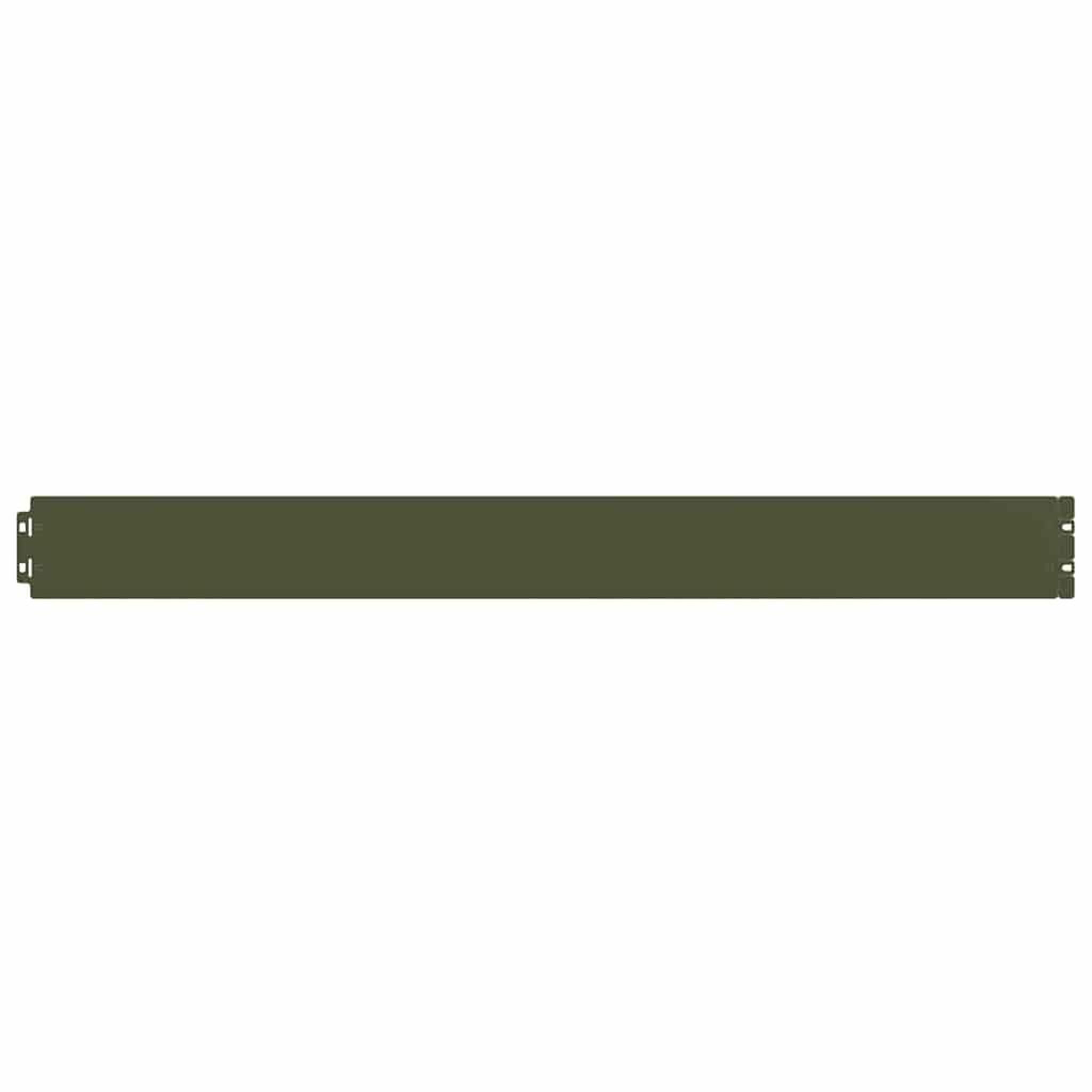 Voir la diapositive 3 : VIDAXL Bordures pelouse 50pcs vert olive 10x103cm acier lamine a froid