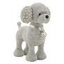 Voir la diapositive 1 : Paris Prix Statuette Déco Caniche Debout  Sparky  15cm Argent