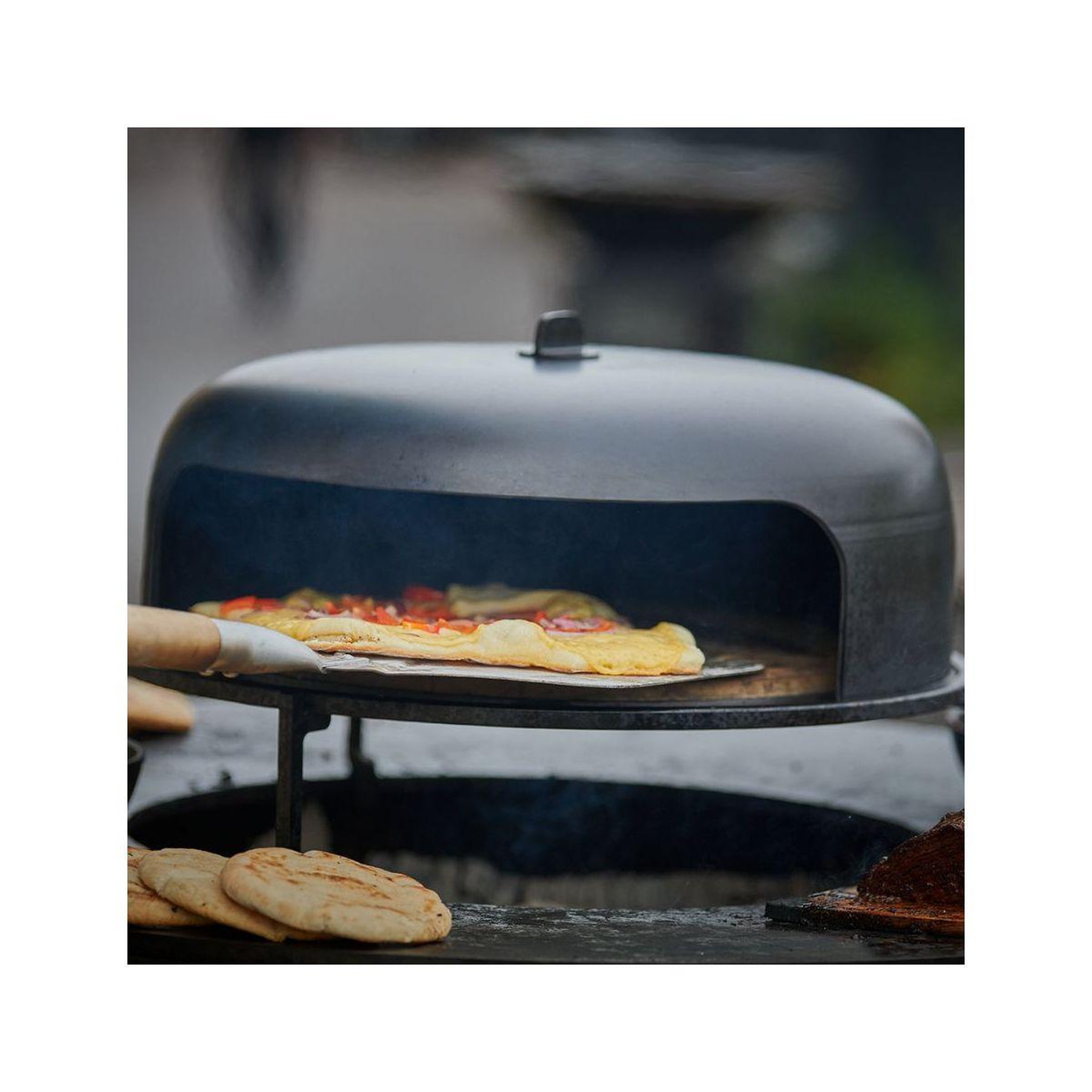 Voir la diapositive 3 : OFYR Grille barbecue oa-po-85 (oven 100 avec pelle + pierre à pizza)