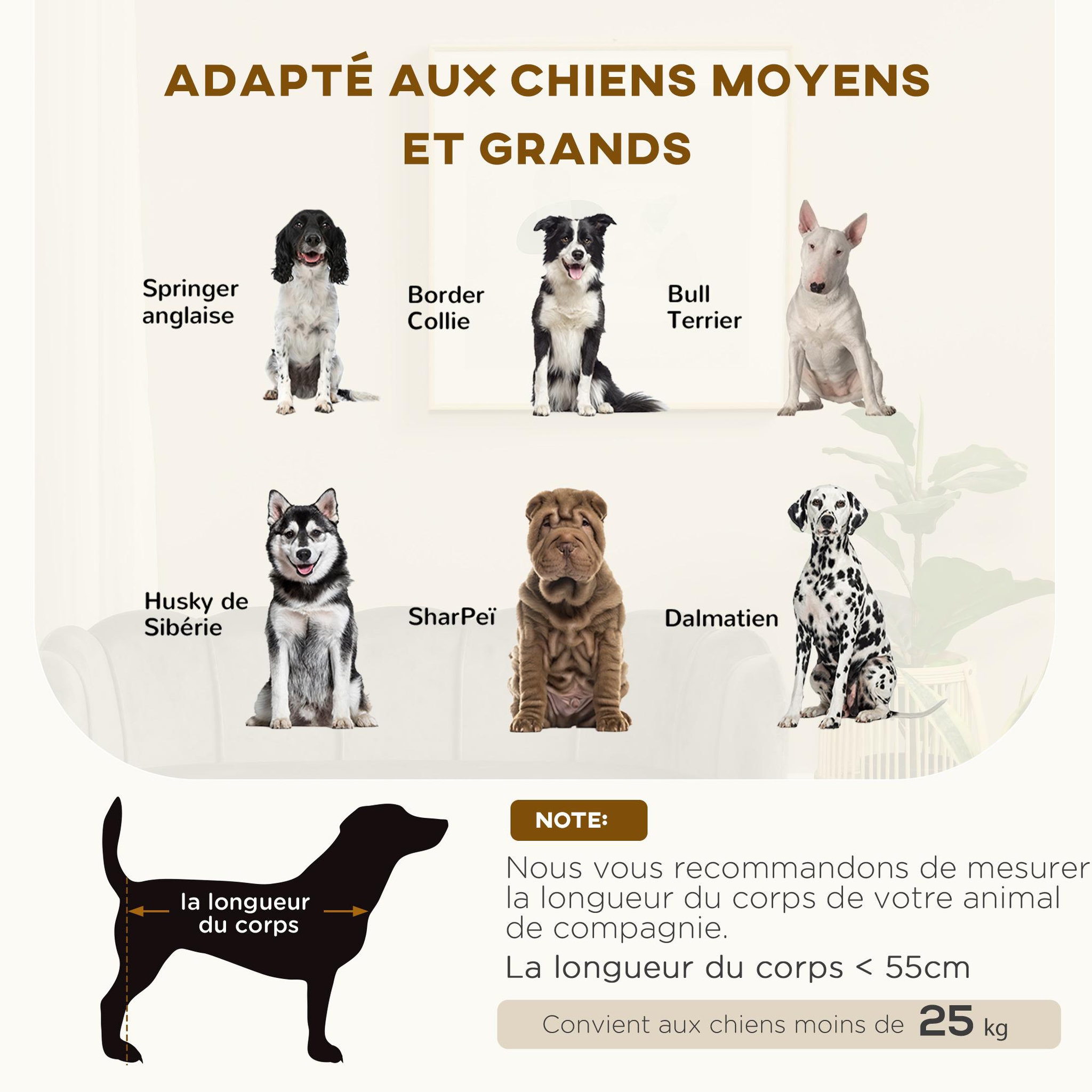 Voir la diapositive 4 : PAWHUT Canapé chien lit pour chien chat design contemporain coquillage dim. 98l x 60l x 35h cm coussin moelleux velours gris