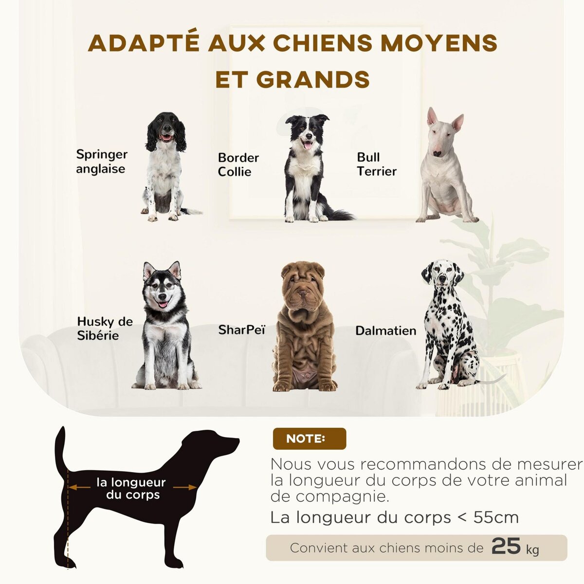 PAWHUT Canapé chien lit pour chien chat design contemporain coquillage dim. 98L x 60l x 35H cm coussin moelleux velours gris