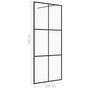 Voir la diapositive 5 : VIDAXL Paroi de douche avec verre ESG transparent 115x195 cm Noir