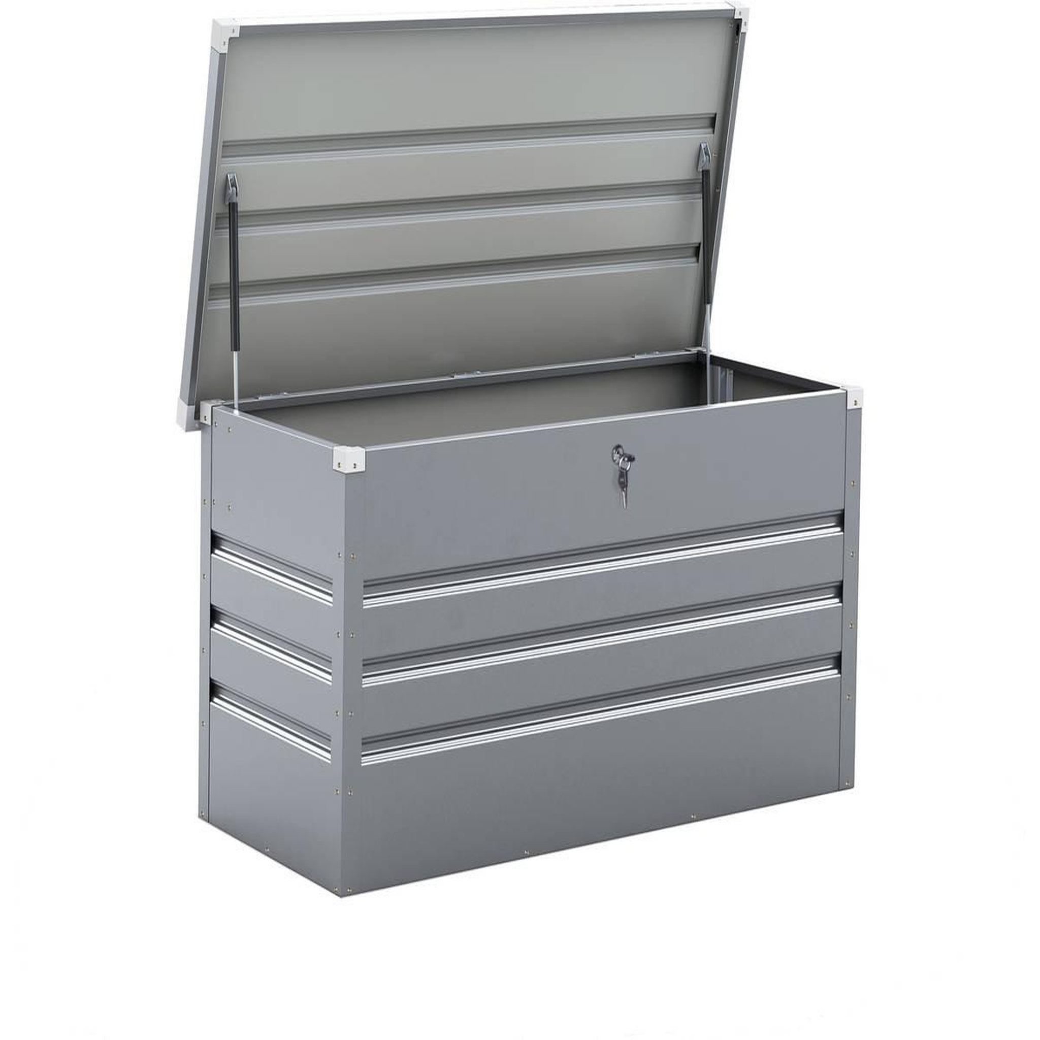 Habitat et Jardin Coffre de jardin métal  store  - 480l - argent