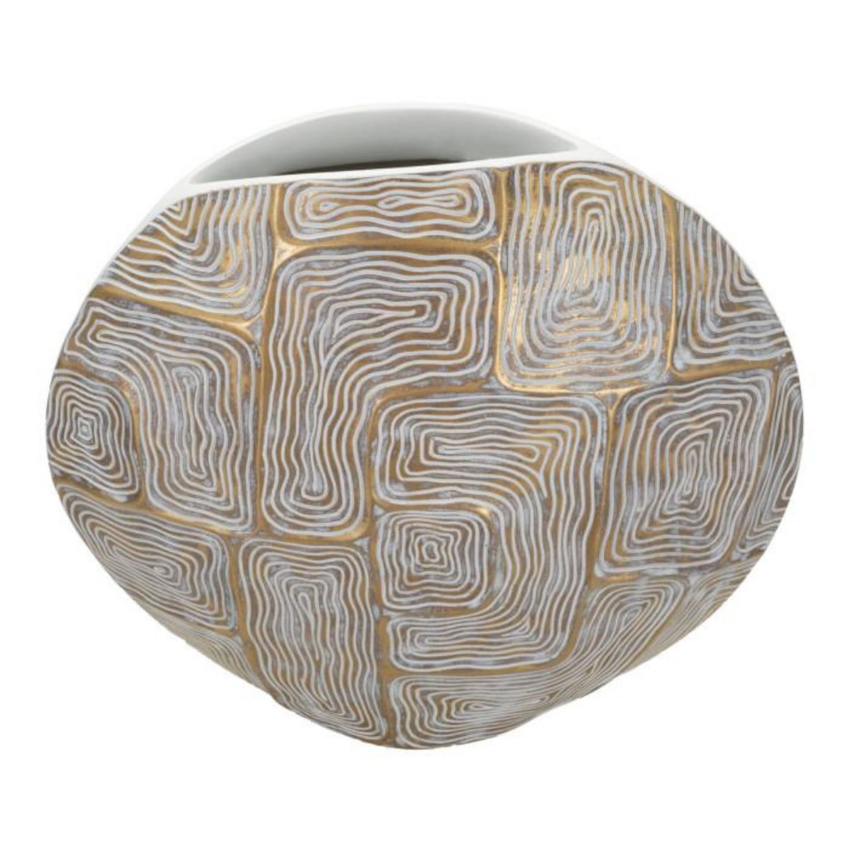 Paris Prix Vase Design en Résine  Elips  36cm Or