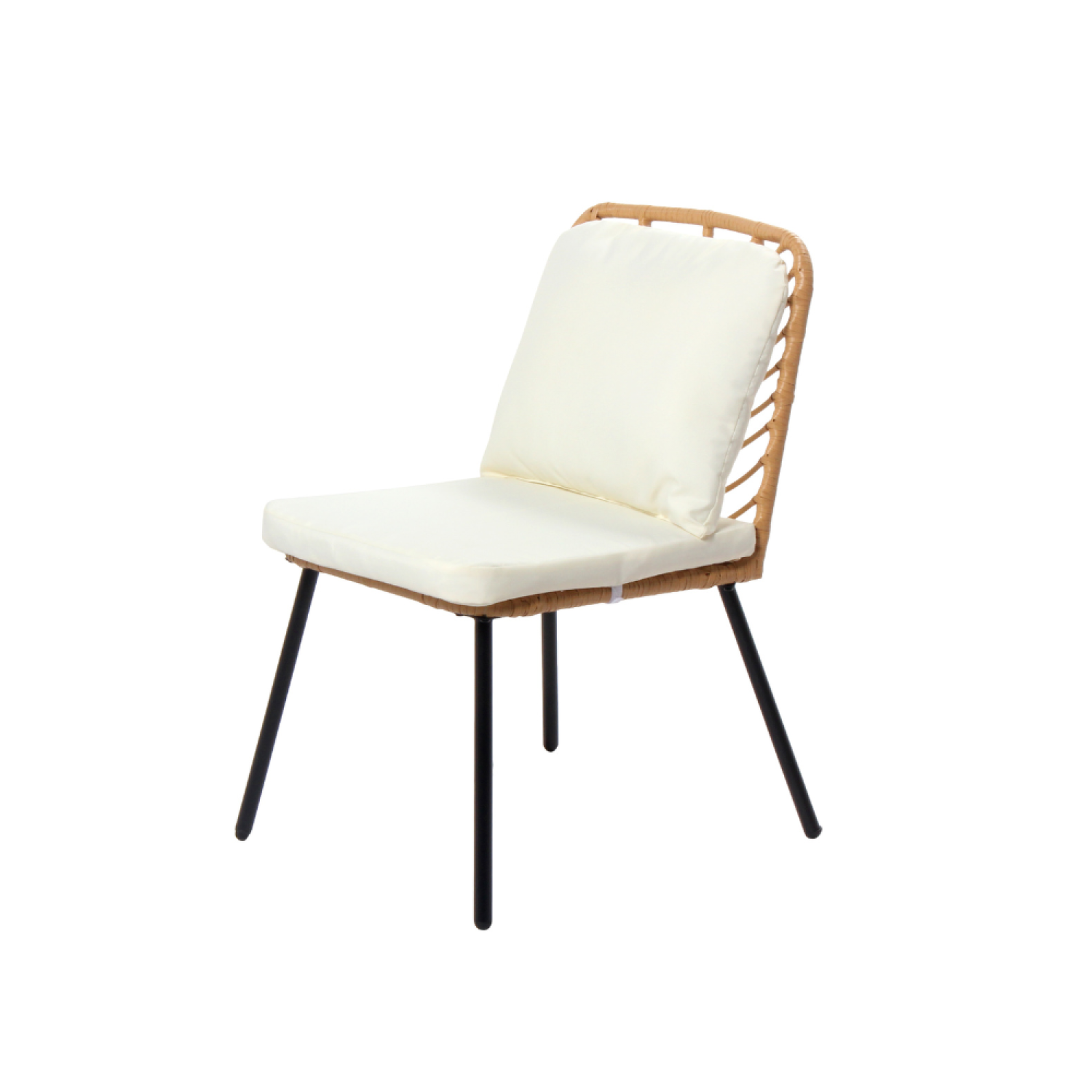 Voir la diapositive 4 : CONCEPT USINE Salon de jardin bas 2 chaises + 1 table cadix