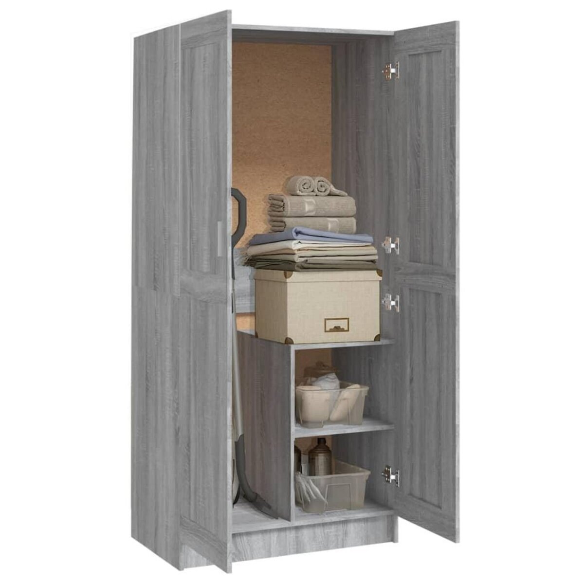 VIDAXL Garde-robe Sonoma gris 82,5x51,5x180 cm Bois d'ingenierie