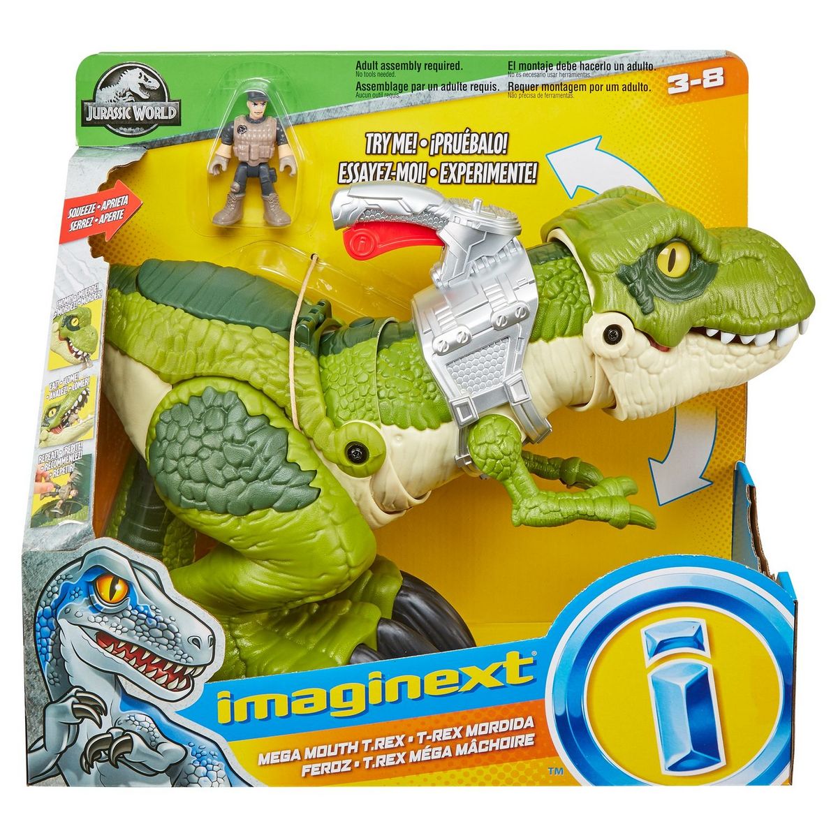 MATTEL T-Rex méga machoire Imaginext Jurassic World