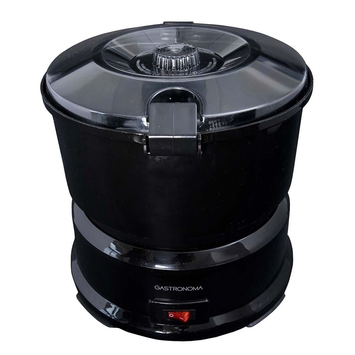 GASTRONOMA Eplucheuse à Pommes de Terre Électrique 85W avec Essoreuse à Salade - Robot Eplucheur automatique Noir Gastronoma