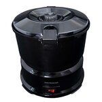 GASTRONOMA Eplucheuse à Pommes de Terre Électrique 85W avec Essoreuse à Salade - Robot Eplucheur automatique Noir Gastronoma