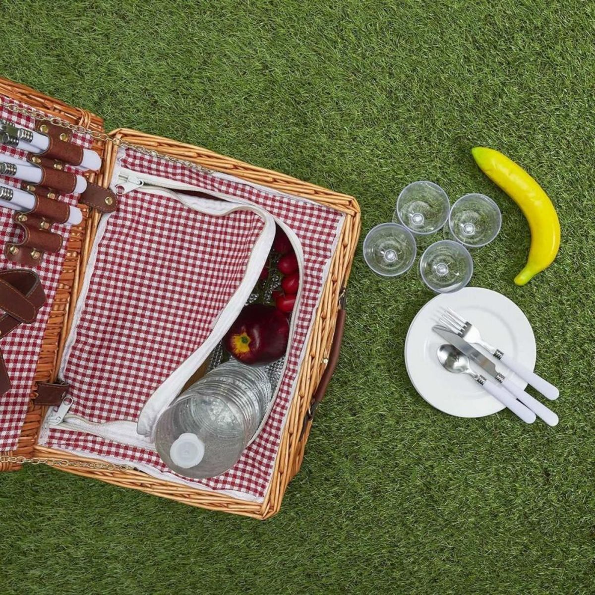 The Home Deco Factory Panier de pique nique pour 4 personnes