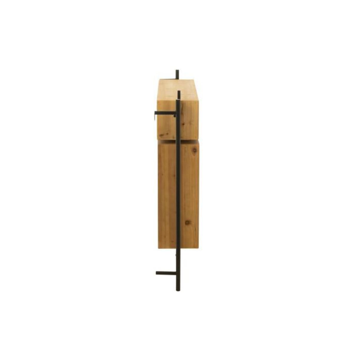 Paris Prix Patère Murale & Miroir  Tina  130cm Noir & Naturel