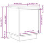 Voir la diapositive 6 : VIDAXL Tables de chevet avec lumieres LED 2pcs chene sonoma 38x34x50cm