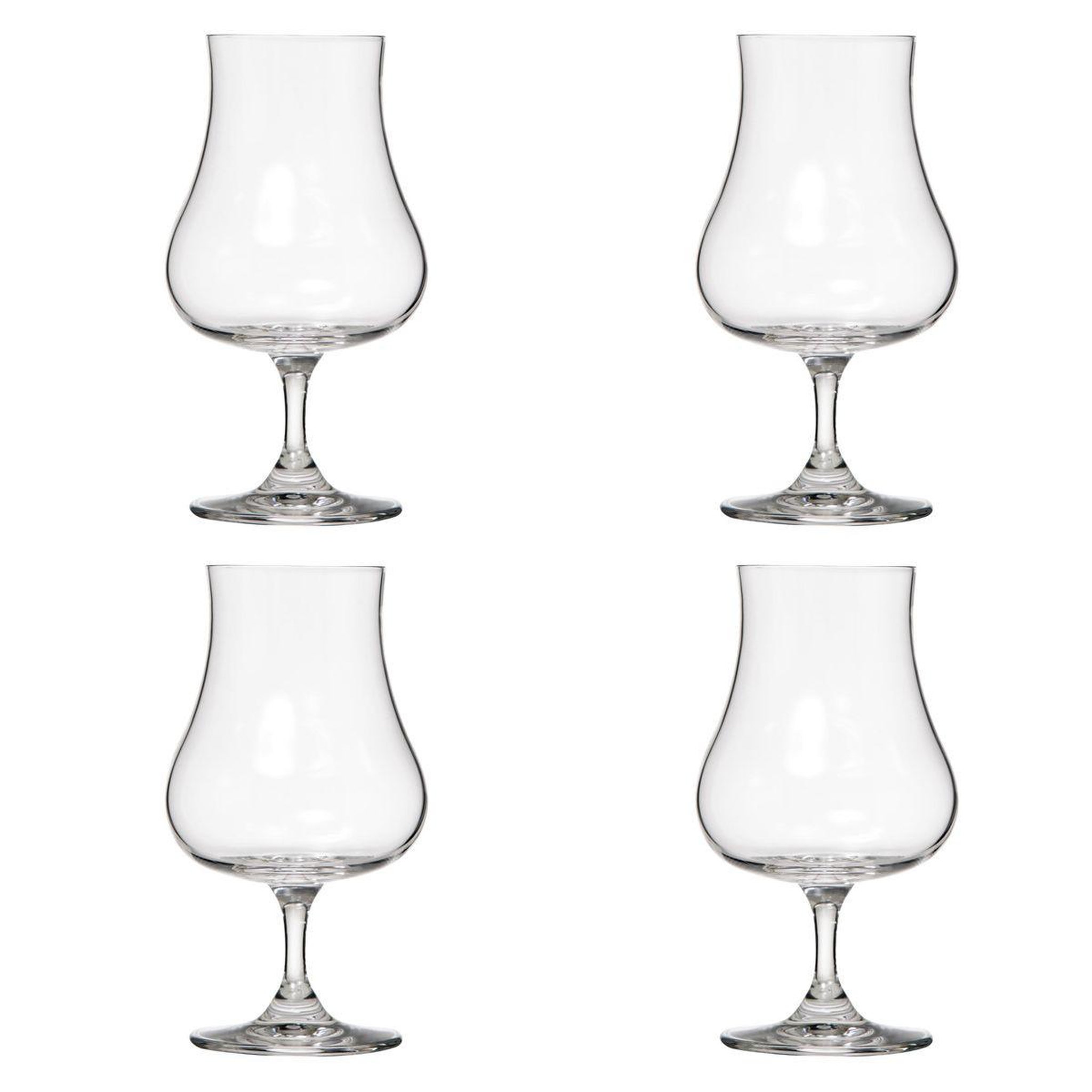 SECRET DE GOURMET Lot de 4 verres design  liqueur  22cl transparent
